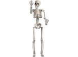 Scheletro Di Halloween Di Grandi Dimensioni Per Oggetti Di Scena Per Case Infestate Decorazioni Di Scheletri Con Articolazioni Mobili Per Decorazioni Spaventose Per Interni Ed Esterni,