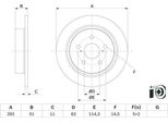 Toyota Disco Freno Posteriore C-Hr 1,2-2,0 Ibrido 18-