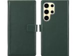 Custodia Samsung Galaxy S25 Ultra - Vera Pelle - Selencia Flip Flap - Verde