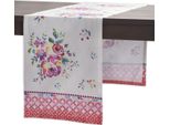 Maison D'hermine Runner Da Tavola In Cotone Dipinto A Mano 50X150 Cm