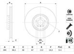 Bmw Disco Freno Anteriore 7/8/X4/X5/X6/X7 2,0-6,6 18- Pr