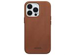 Cover Per Iphone 13 Pro - Vera Pelle - Custodia Rigida/Copertura Posteriore Accezz - Cognac