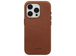 Cover Per Iphone 15 Pro - Vera Pelle - Custodia Rigida/Copertura Posteriore Accezz - Cognac