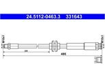 Tubo Freno Opel Corsa Anteriore 1.0-1.6 14- Sinistra/Destra