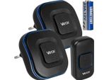 Vayox Campanello Senza Fili VA0405 Campanello Senza Fili 110-240V / Pulsante A Batteria 23A12V Nero