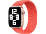 Cinturino Apple Solo Intrecciato Per Apple Watch | 44/45/46/49 Mm - Taglia 5 - Arancione Elettrico