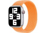 Cinturino Apple Solo Intrecciato Per Apple Watch | 44/45/46/49 Mm - Taglia 6 - Arancione Brillante