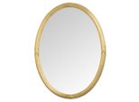 Mo.Wa Specchio Da Parete Ovale In Stile Classico, 56 X 76 Cm, Con Cornice In Legno Placcato Oro | Specchio Ovale Gold Finitur