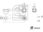 Estremità Del Rallo Del Volante Nissan Note (E12) 12- Le