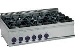 Cucina A Gas Kbs 30Kw 6 Bruciatori Da Tavolo 1050X700X280 Mm 2X 7,2, 2X 4,5, 2 X 3,3 Kw