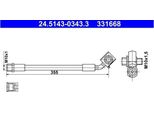 Tubo Freno Opel Anteriore Astra 1.0-1.6 Turbo 15- Pr