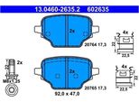 Peugeot Partner Posteriore/Rifter 1,2/1,5-1,6 Hdi Pastiglie Dei Freni 18-