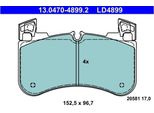 Klocki Hamulcowe Land Rover PrzóD Defender/Discovery/Range Rover 2,0-3,0 4X4 12- Vetroceramica