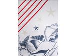 Geschirrtuch STUCO Nautica, bunt (weiß, blau, rot), B:50cm L:70cm, 100% Baumwolle, Geschirrtücher, Geschirrtuch