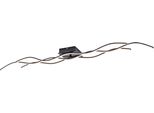 Just Light Deckenleuchte "Wave", Schwarz, 3, H: 9Cm, 1 Stk., Leuchten, Deckenlampe, Deckenleuchte