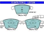 Pastiglie Freno Vw Anteriori California/Multivan/T5/T6 1,9-2,5 Tdi 03- Vetroceramica