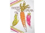 Geschirrtuch Stuco "Veggies", Bunt (Natur, Bunt), B:50Cm L:70Cm, 100% Baumwolle, GeschirrtüCher, Geschirrtuch, Bedruckt