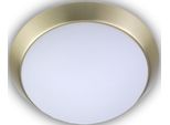 Niermann Deckenleuchte "Opal Matt, Dekorring Messing Matt, Led", Braun (Messing Matt), 1, Ø 45Cm, 1 Stk., Leuchten, Deckenleuchte