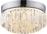 Paul Neuhaus Led Deckenleuchte "Krista", Grau (Chrom), 1, Ø 32Cm, 1 Stk., Leuchten, Led Deckenleuchte