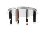 Brilliant Deckenleuchte "Cembalo", Braun (Braun, Kaffee), 12, Ø 50,5Cm H: 21,5Cm, 1 Stk., Leuchten, Led Deckenlampe Rund 12Flg Braun/Kaffee, Deckenleuchte