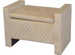 Sitztruhe Inosign, Beige, B:75Cm H:52Cm T:45Cm, SitzbäNke