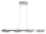 NÄVe Led Pendelleuchte "Beam", Grau (Chrom), 4, H: 150Cm, 1 Stk., Leuchten, 4 Brennstellen, HöHe 150Cm, LäNge 100Cm, WarmweißEs Licht, Led Pendelleuchte