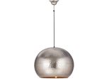 Kayoom Pendelleuchte "Factory", Grau (Nickelfarben), 1, Ø 47Cm H: 35Cm, 1 Stk., Leuchten, HäNgeleuchte, HäNgelampe, Pendelleuchte