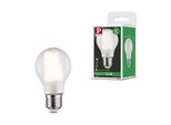Paulmann Led-Leuchtmittel "Eco-Line Filament 230V Led Birne E27 1Er-Set 525Lm 2,5W 3000K Matt", Energieeffizienz: A (A-G), Weiß (Weiß, Matt), L:10,6Cm Ø:6Cm, Leuchtmittel