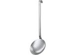 SchaumlöFfel RÖSle, Silber (Edelstahlfarben), B:10Cm Ø:10Cm, Edelstahl 18/10, KochlöFfel, AbseihlöFfel Mit Hakengriff, Edelstahl 18/10, SpüLmaschinengeeignet