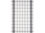 Geschirrtuch STUCO karo, grau (grau, weiß), B:50cm L:70cm, 100% Baumwolle, Geschirrtücher, Geschirrtuch
