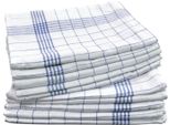 Geschirrtuch DYCKHOFF Karo, blau, B:50cm L:70cm, 100% Baumwolle, Geschirrtücher, Geschirrtuch