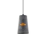 Eglo Pendelleuchte "Honeybourne", Schwarz (Schwarz, Altgoldfarben), 1, Ø 16Cm, Leuchten, HäNgeleuchte, HäNgelampe, Pendelleuchte