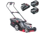 AkkurasenmäHer AL-KO "Home And Garden Compatible 382 Li Premium", Grau, RasenmäHer, 38 Cm Schnittbreite, Inkl. 2 Akkus Und LadegeräT