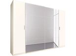 Dreh-/SchwebetüRenschrank Wimex "Lotto", Weiß (Weiß, Spiegel), B:270Cm H:210Cm T:65Cm, SchräNke, SchwebetüRenschrank Kleiderschrank