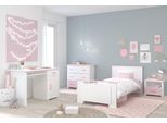 Jugendzimmer-Set PARISOT Biotiful, rosa (weiß, rosa), Schlafzimmermöbel-Sets