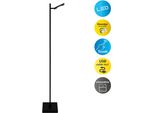 NÄVe Led Stehlampe "Lupa", Schwarz, 1, H: 135Cm, 1 Stk., Leuchten, Akkuleuchte, USB-C Kabel, Schwarz, Dimmbar(Touch), Schirm Drehbar, Led Stehlampe