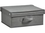 Organizer Zeller Present "Faltbar", Grau, B:33Cm H:15Cm T:28Cm, Polypropylen, Aufbewahrungsboxen, Aufbewahrungsbox, Mit Deckel