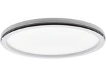 Eglo Deckenleuchte "Lazaras", Weiß, Ø 45Cm H: 5,5Cm, 1 Stk., Leuchten, Deckenleuchte In Weiß Aus Alu, Stahl - 22W - Warmweiß - Kaltweiß, Deckenleuchte