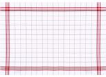 Geschirrtuch STUCO Bambus, kariert, rot (weiß, rot), B:50cm L:70cm, 30% Baumwolle, 70% Viskose, Geschirrtücher, Geschirrtuch