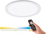 Eglo Deckenleuchte "SARSINA-A", Weiß, 1, Ø 30Cm H: 5Cm, 1 Stk., Leuchten, Steuerung üBer Fernbedienung, Nachtlicht, Deckenleuchte