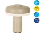 NÄVe Led Tischleuchte "Pilu", Beige, 1, H: 16,5Cm, 1 Stk., Leuchten, Akku, Inkl. Usb-Kabel 80Cm, Stufenweise Dimmbar Per BerüHrungssensor, Led Tischleuchte