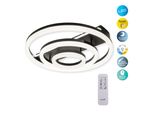 NÄVe Led Deckenleuchte "Circulo", Schwarz, Ø 60Cm H: 15,5Cm, 2 Stk., Leuchten, Dimmbar; Cct-Farbwechsler; Memoryfunktion; Nachtlichtfunktion, Led Deckenleuchte