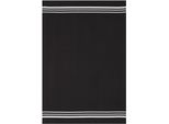 Geschirrtuch STUCO Waffel, farbig, schwarz (schwarz, weiß), B:50cm L:70cm, 100% Baumwolle, Geschirrtücher, Geschirrtuch