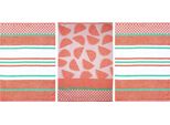 Geschirrtuch Stuco "Summer Fruits Melone", Bunt (Rot, Bunt), B:50Cm L:70Cm, 100% Baumwolle, GeschirrtüCher, Geschirrtuch, Jacquardgewebe