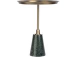 Beistelltisch Kayoom "Grant 125, Aus Handmanufaktur", Gold (Schwarz, Gold, Schwarz, Gold), B:38Cm H:51Cm T:38Cm, 95% Eisen, 5% Aluminium / Sockel: Marmor, Tische, Beistelltisch, Runder Tisch, AblagefläChe Aus Metall, Sockel Aus Marmor