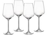 WeißWeinglas Ritzenhoff & Breker "Rumba", Transparent, B:8Cm H:21,5Cm Ø:8Cm, Glas, TrinkgefäßE, WeißWeinglas, 4Er Set, Je 370 Ml