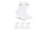 Tennissocken FILA UNISEX CREW TENNIS FULL TERRY SOCKS, Damen, Gr. 39-42, weiß, Baumwollmischung, unifarben, normal, Socken Tennissocken, mit dezentem Logoschriftzug