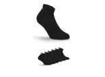 Kurzsocken Fila "Unisex Fitness Quarter Socks Half Terry", Damen, Gr. 35-38, Schwarz, Baumwollmischung, Elastisch, Socken, Mit VerstäRkter Ferse