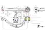 Braccio Audi Anteriore Q5 (8Rb) Sq5 Quatro15 - Sinistro Inferiore Posteriore