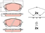 Pastiglie Freno Toyota Anteriori Corolla/Yaris Cross 1.2-1.8 18-